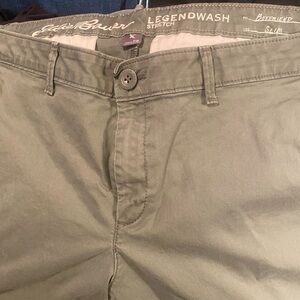 Eddie Bauer Women’s Chinos - Olive. Size: 18P. Gently used great condition.